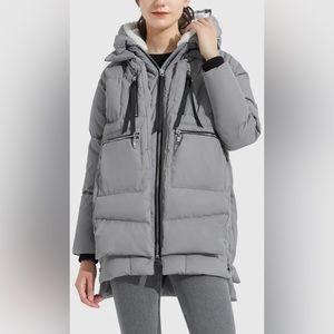 OROLAY 092 Universe Classics Women’s Thickened Down Jacket Light Gray Medium